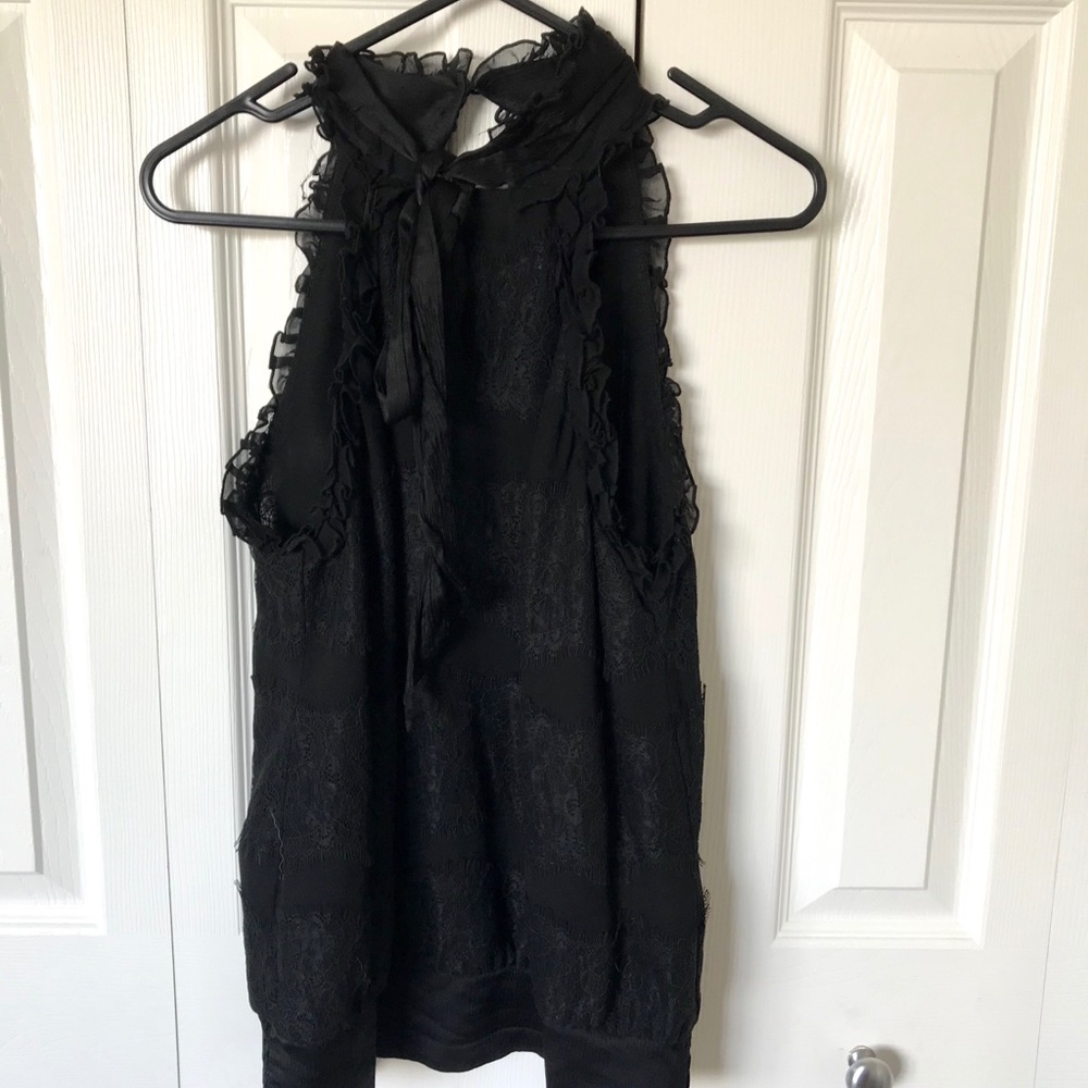 Bebe lace halter blouse